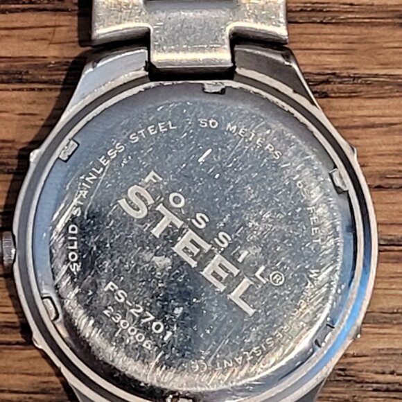 Fossil~Arkitekt~Mens Watch~FS2701~Roman Numeral~Blue Face~Date Dial Not Working - Picture 3 of 10